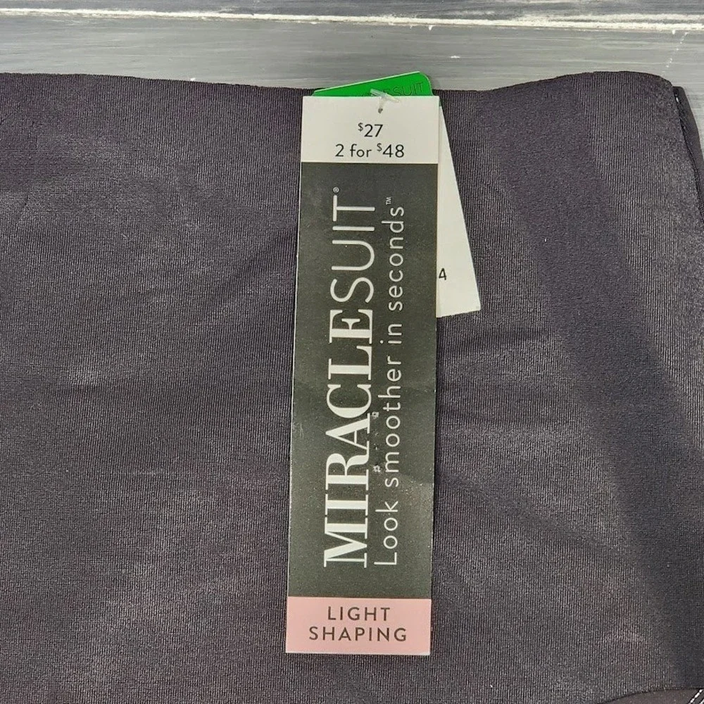 Miraclesuit Womens Black Light Shaping Briefs High‎ Waist Style 2534 Size L